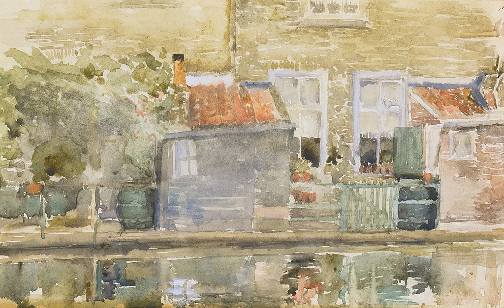 Ames McNeill Whistler - Scena del canale in Olanda